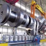 Alloy Steel Crankshaft Forging For Slow Speed Diesel Engine , ASTM ISO Shaft Forging