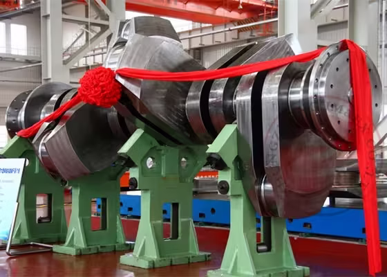 Heave Air Compressor Crankshaft Forging 100 Ton For Oil Field, ASTM EN ISO