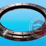 OEM Custom Carbon Steel Ring Flange Forging / Forged Slew Bearing , Height 1500mm
