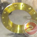 Alloy Steel 42CrMo4 Ring Flange Open Die Forging For Gas Pipe Industry , EF + LF + VD